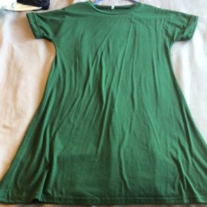 Green t-shirt dress